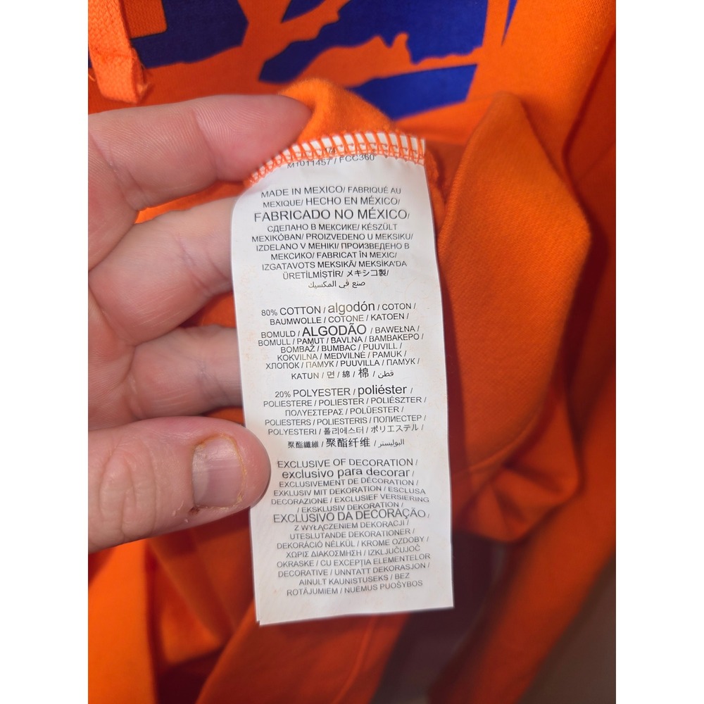 Fanatics New York Islanders Orange NHL Hooded Sweatshirt Mens XL - Picture 5 of 5